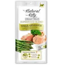 Natural Kitty Superfood Blend Крем-суп (Тунец и спаржа), 12 г х 4 шт (упаковка)