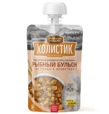 Деревенские лакомства Холистик Рыбный бульон из тунца с креветкой, 90 г