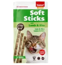Sanal Палочки для кошек (ягненок, рис), 3 шт/уп