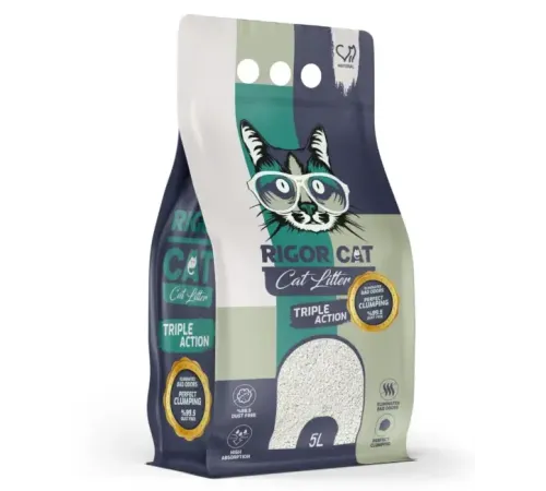 Rigor Cat Наполнитель бентонитовый Натуральный, 5 л