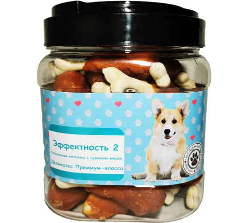 O'dog Эффектность 2 - кальциевая косточка с куриным мясом (голень) 750 г