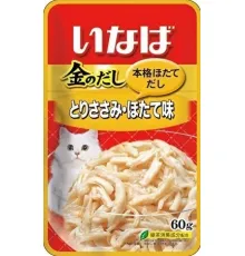 INABA CIAO Kinnodashi Куриное филе со вкусом морского гребешка, 60 г