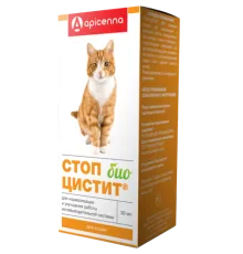 Apicenna Стоп-цистит Био суспензия для кошек, 30 мл