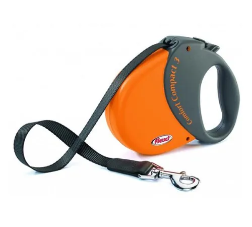 Рулетка Flexi Comfort Compact S, лента 5 м (оранжевый)