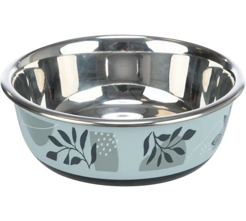 Trixie Миска для собак Steel Bowl, серо-голубой, 0,8 л