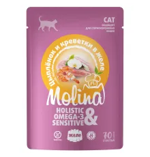 Molina Пауч для кошек (Цыплёнок и креветки в желе), 70 г