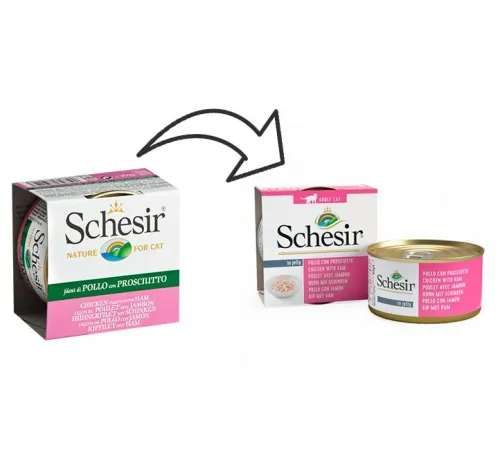 Schesir Chicken Ham (Цыпленок, ветчина) 85 г