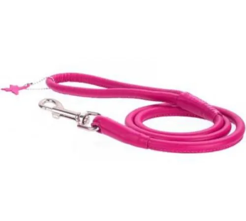 Поводок Collar Glamour круглый, розовый, 6 мм 122 см