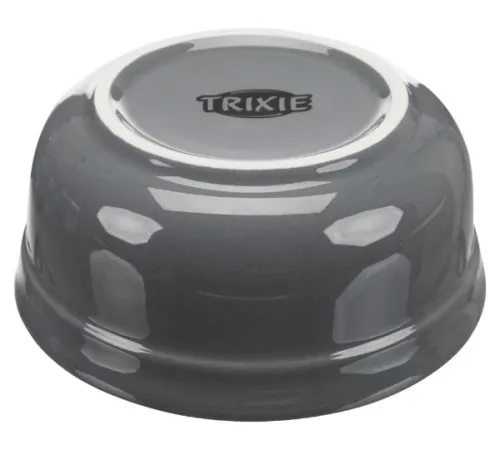 Trixie Миска керамическая с подставкой, серая/бирюзовая, 2 х 0,25 л (УЦЕНКА, скол)