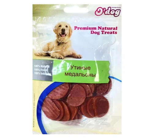 O'dog Лакомство Утиные медальоны, 50 г