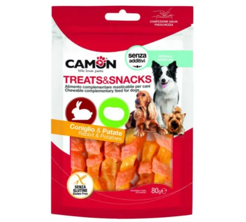 CAMON Палочки сладкий картофель с кроликом, 80 г