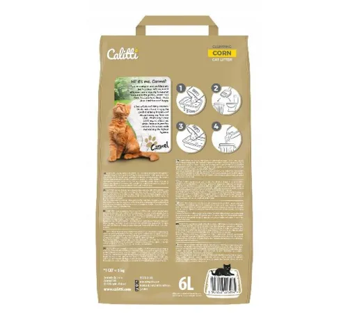 Calitti Corn Наполнитель кукурузный 6 л