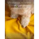 Уютный плед Плед флисовый, Горчичный Желтый, 60х70 см