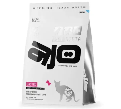 AJO Vet Dieta Gastro Cat, 400 г