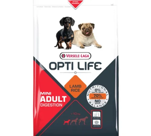 Opti Life Adult Digestion Mini (Ягненок и рис) 7,5 кг