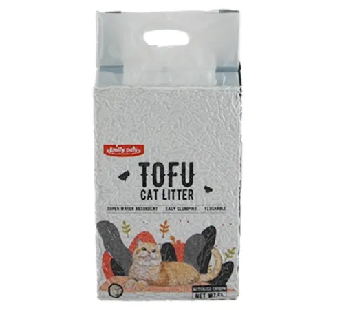 Emily Pets Наполнитель Tofu (Активированный уголь), 6 л