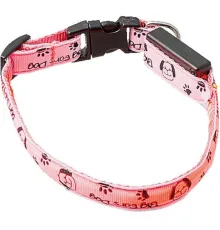 ZooOne Ошейник USB Собачки и лапки, S 15 мм/18-28 см