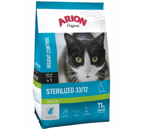 Arion Original Sterilized (Курица), 7,5 кг