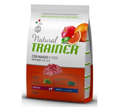 Trainer Natural Adult Medium (Говядина) 3 кг