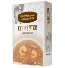 Деревенские лакомства Суп из утки с креветкой, 35 г х 4 шт (Box)