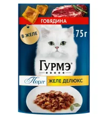 Гурмэ Перл Желе Делюкс с говядиной в желе, 75 г