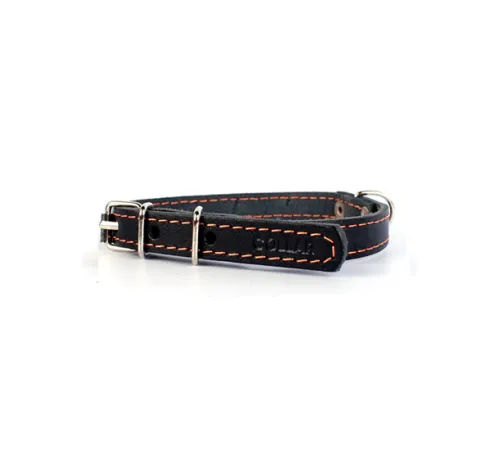 Collar одинарный составной Black 12 мм, 24-32 см