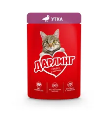 Дарлинг Консервы для кошек (Утка в подливе), 75 г