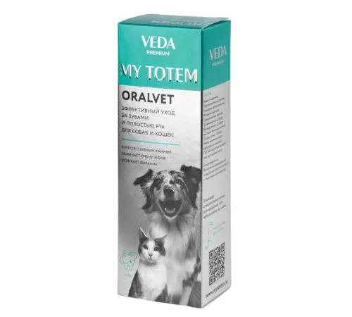 VEDA My Totem Oralvet Гель для зубов и полости рта собак и кошек, 40 мл