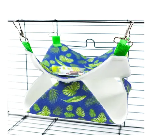 Bambini Pets Гамак подвесной двухуровневый для грызунов и хорьков, 23*23*6 см